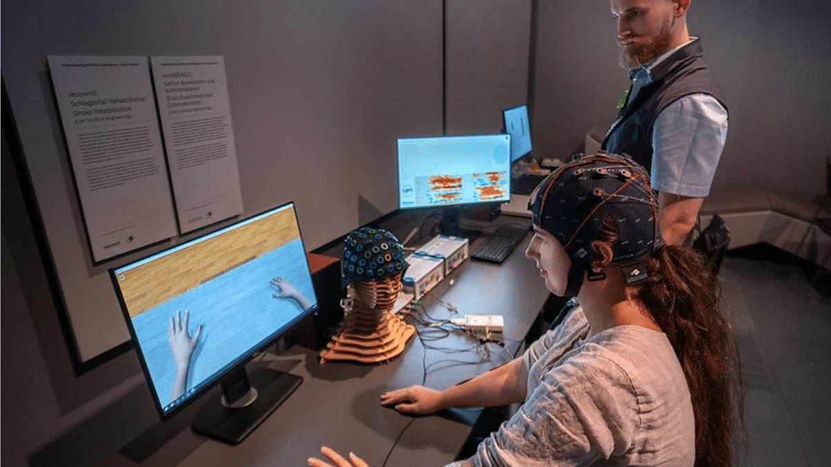 Brain-computer interface technology connecting brain signals with computer systems