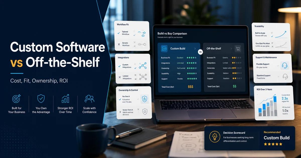 Custom software off-the-shelf software